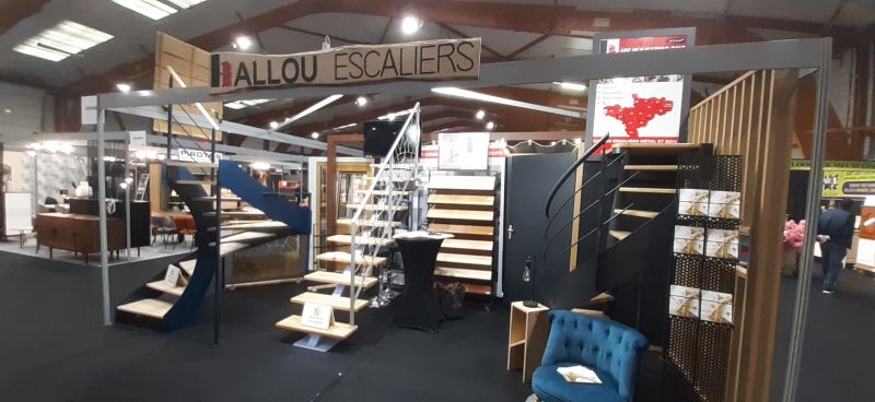 Salon Esprit jardin Maison stand Hallou Escaliers Maison AUbin à Rennes